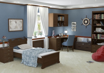 Детская мебель, двухъярусные кровати «Морской мотив»